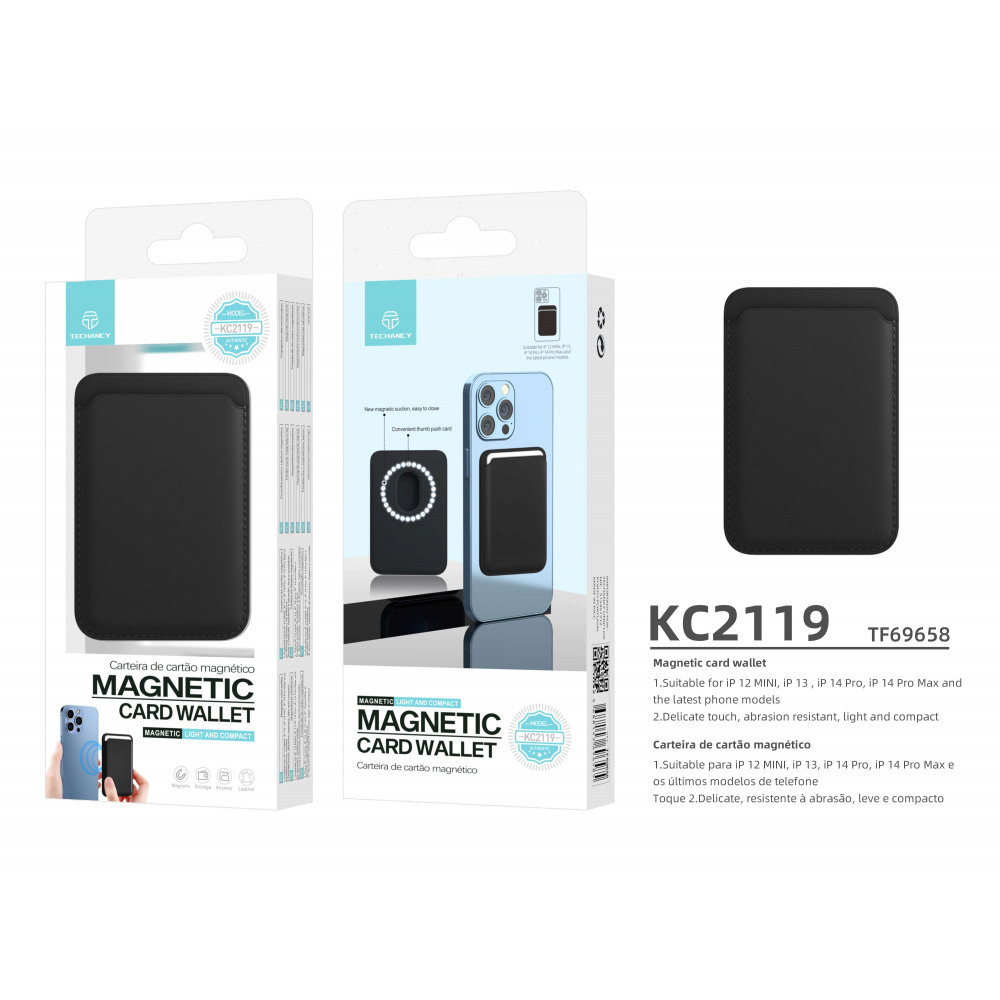 Produktbild: Magnetische Geldboerse, kompatibel mit Magsafe Blac