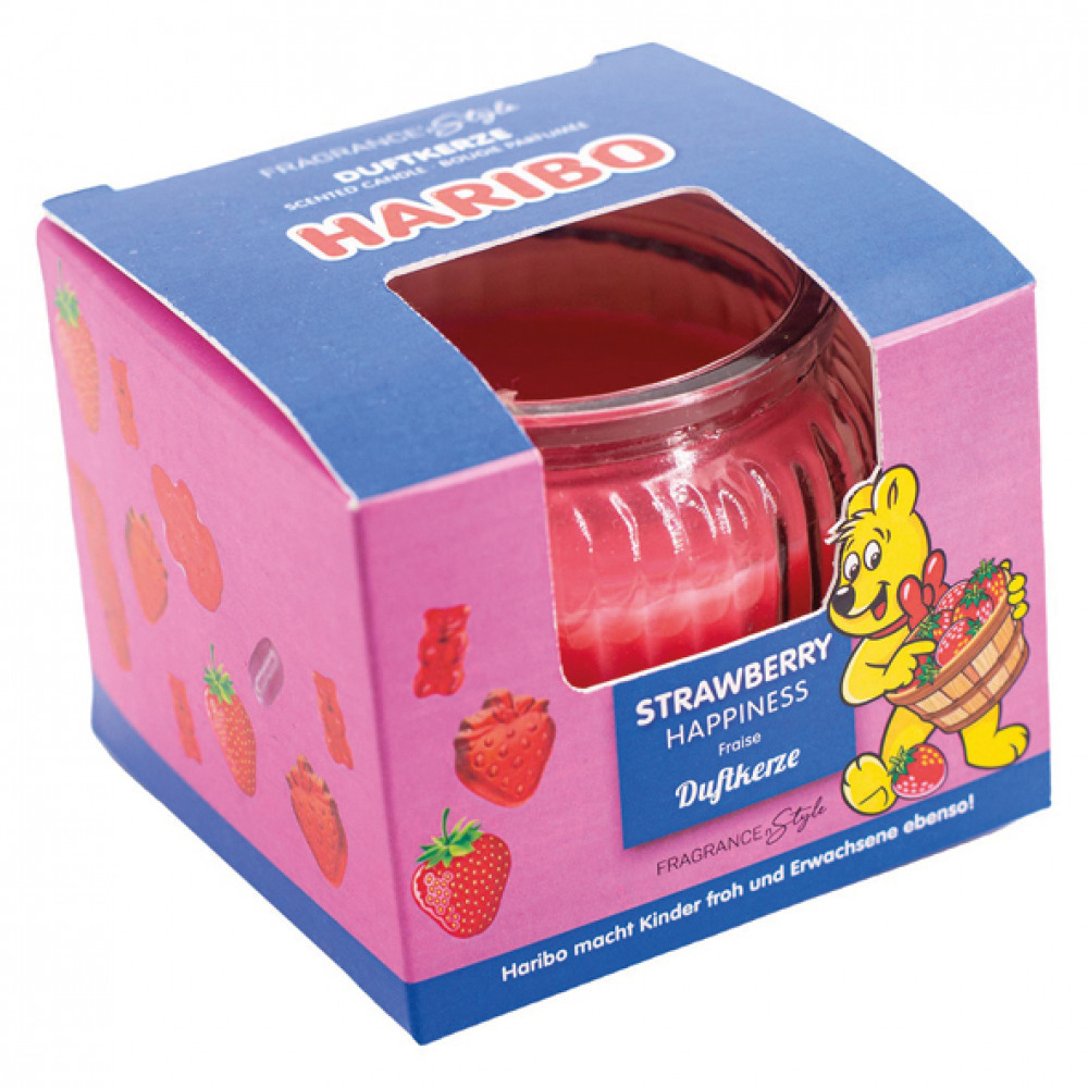 Produktbild: Duftkerze Haribo 85g Strawberry Happiness
