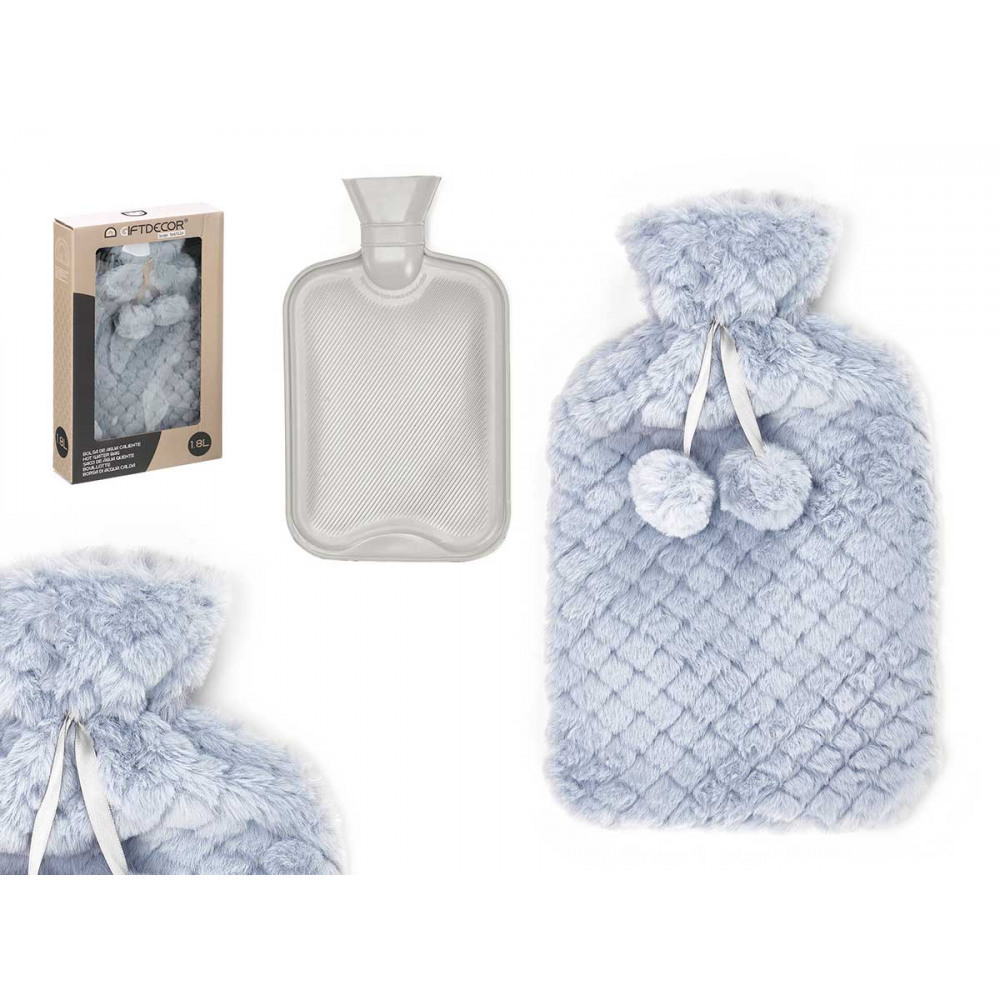 Produktbild: Wasserbeutel 1.8l grau Fellbezug