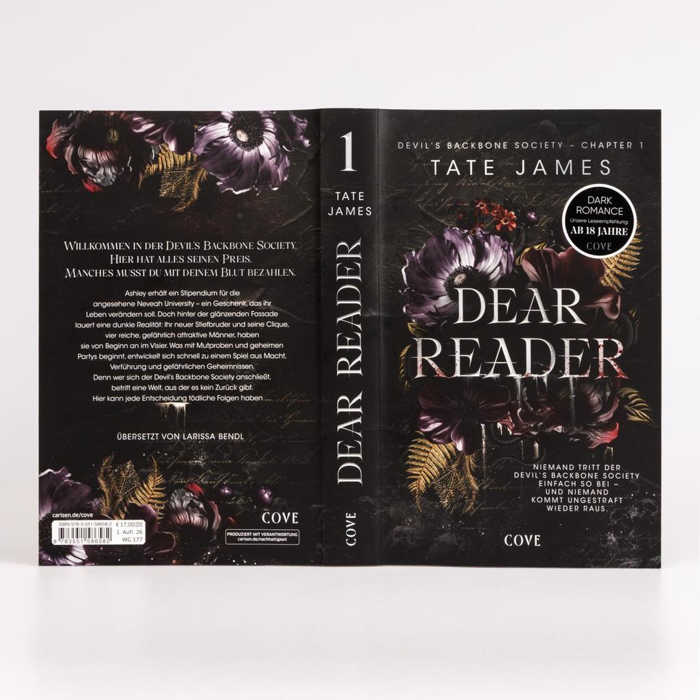 Weitere Ansicht: Dear Reader (Devil's Backbone Society 1) | Tate James