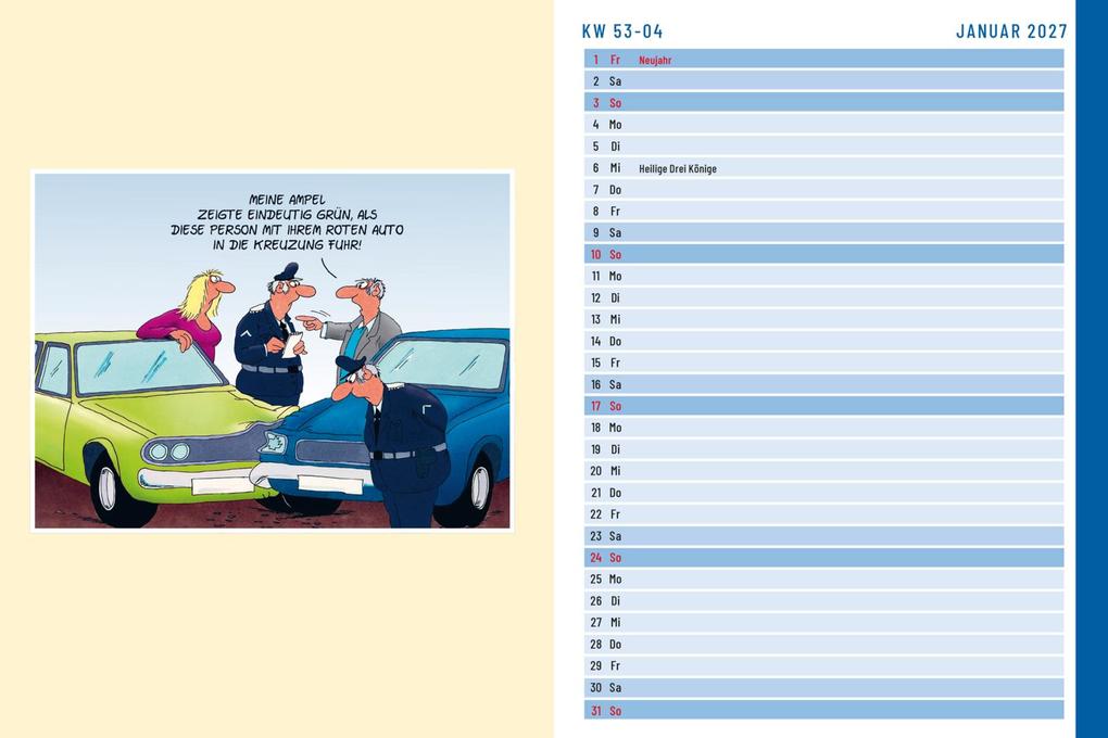 Weitere Ansicht: Uli Stein Terminplaner 2027: Taschenkalender | Uli Stein