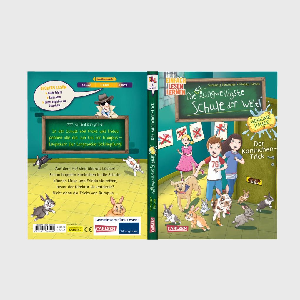 Weitere Ansicht: Die unlangweiligste Schule der Welt. Geheime Pause 3: Der Kaninchen-Trick | Sabrina J. Kirschner