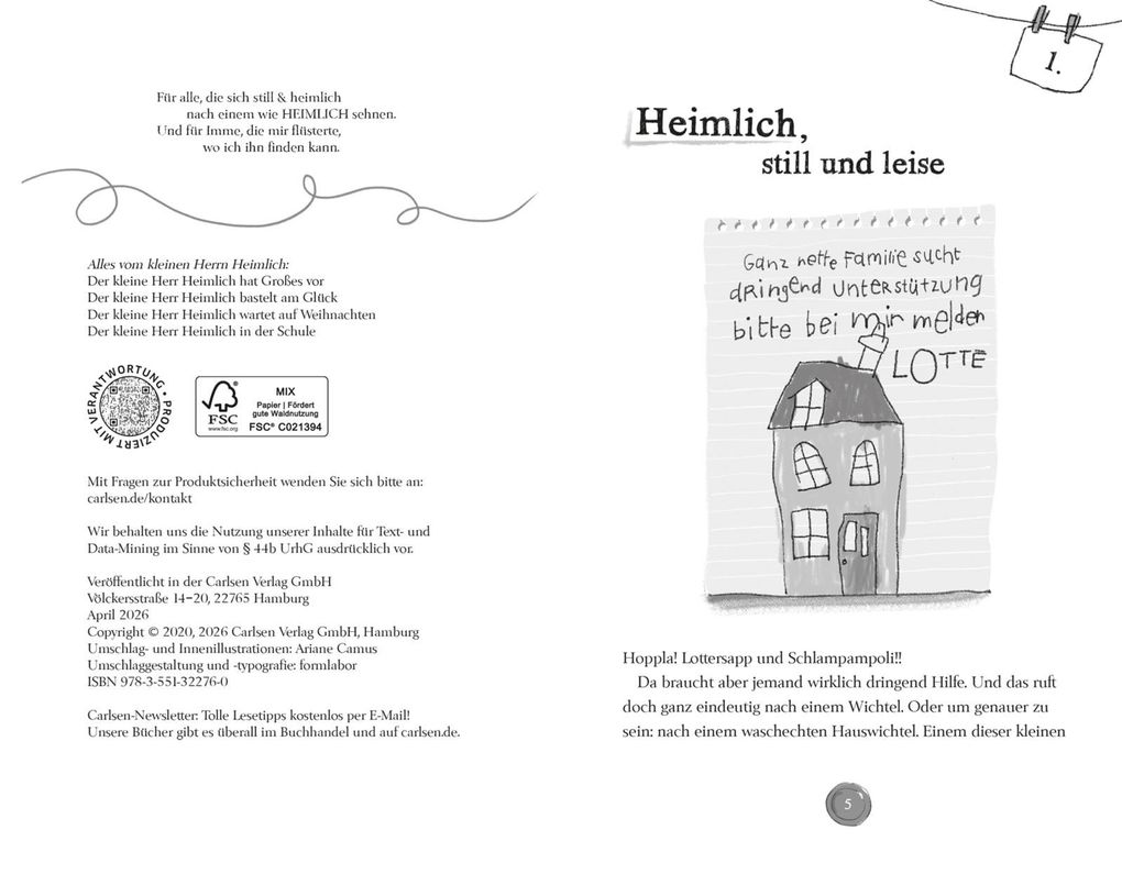 Weitere Ansicht: Der kleine Herr Heimlich hat Großes vor | Anke Loose