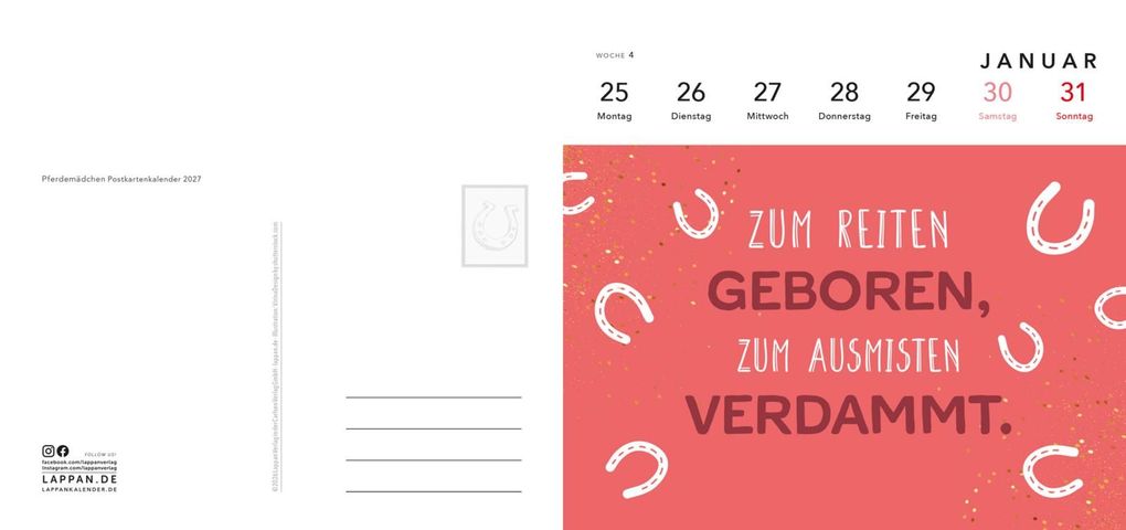 Weitere Ansicht: Pferdemädchen 2027 - Zum Reiten geboren, zum Ausmisten verdammt.