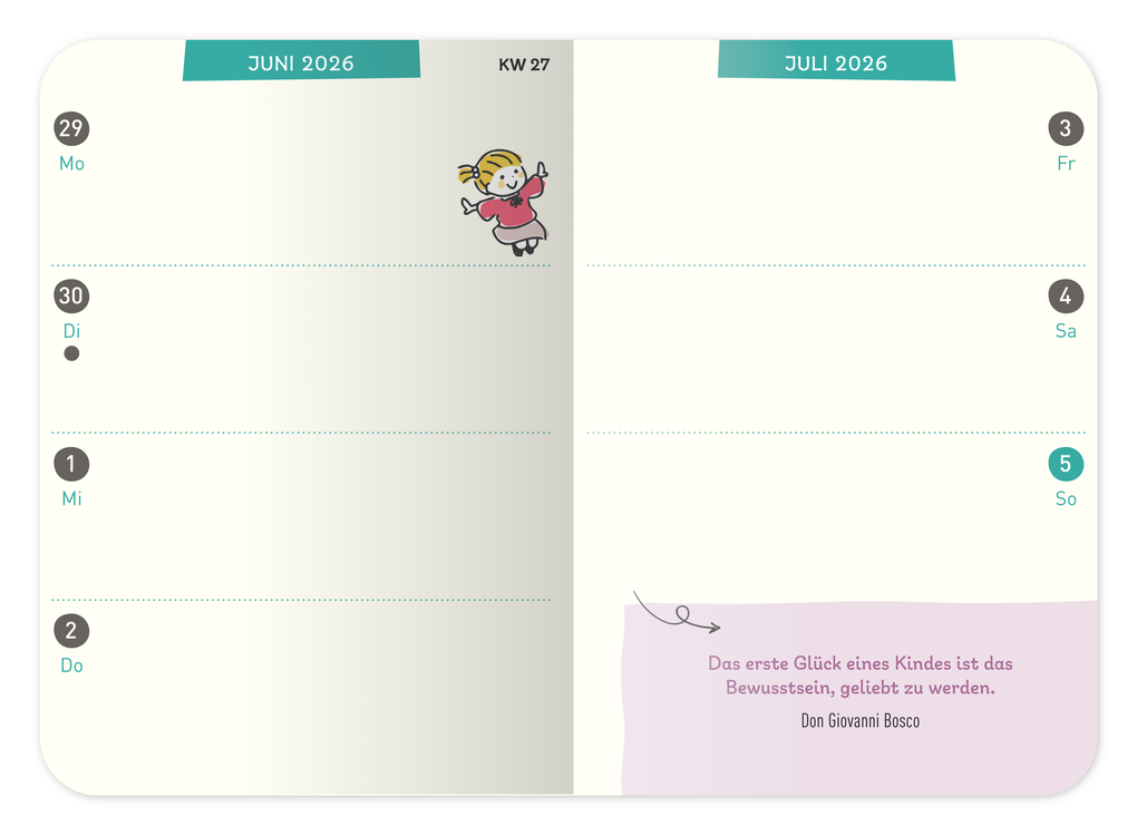 Weitere Ansicht: ErzieherInnenkalender 2026 / 2027 | Lena Buchmann