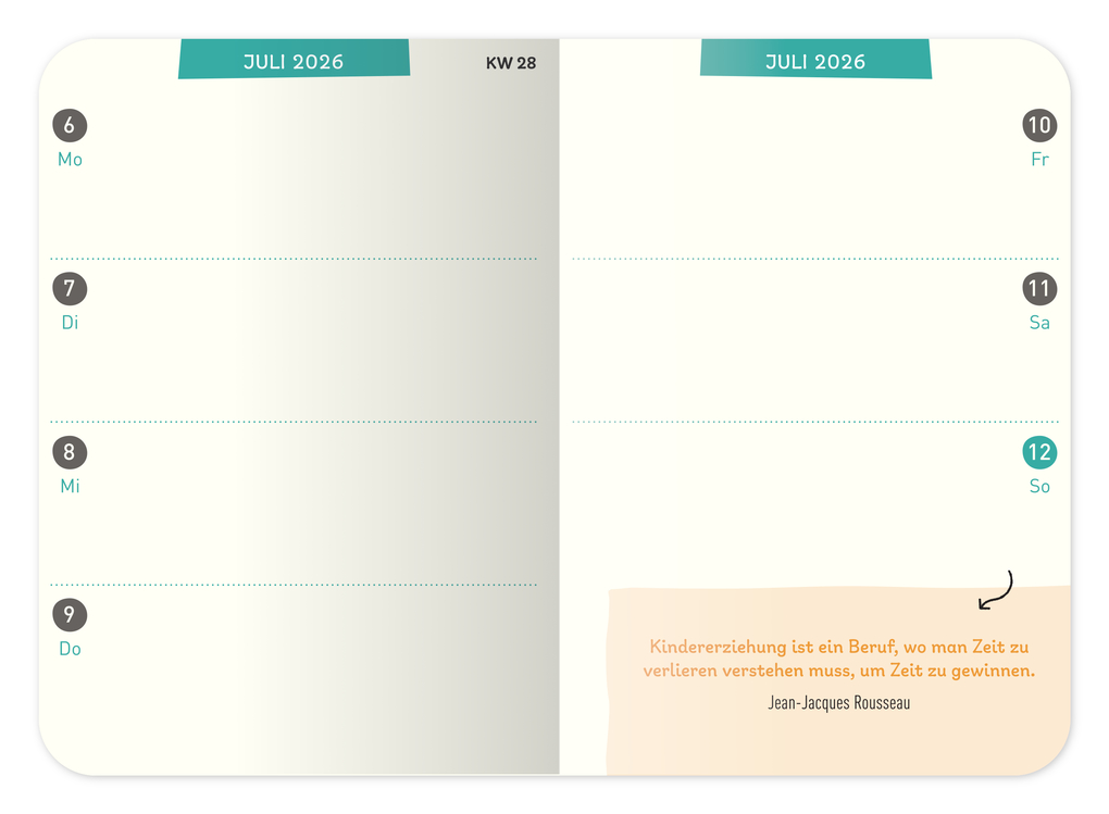 Weitere Ansicht: ErzieherInnenkalender 2026 / 2027 | Lena Buchmann