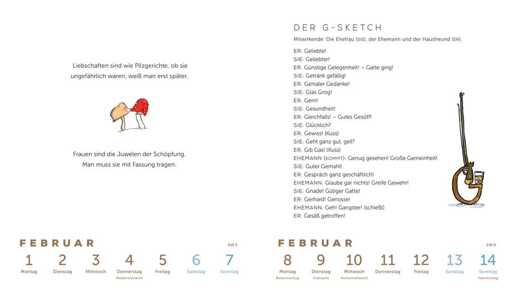 Weitere Ansicht: Heinz Erhardt: Literarischer Wochenkalender 2027 | Heinz Erhardt