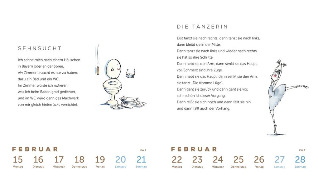 Weitere Ansicht: Heinz Erhardt: Literarischer Wochenkalender 2027 | Heinz Erhardt