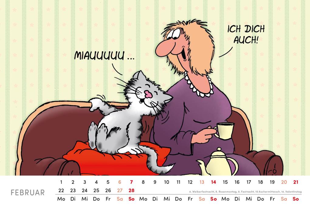 Weitere Ansicht: Uli Stein Tischkalender 2027: Monatskalender zum Aufstellen | Uli Stein