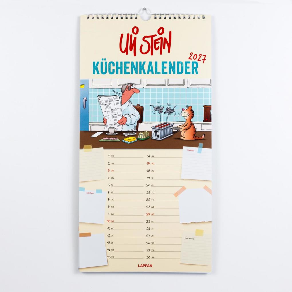 Weitere Ansicht: Uli Stein Küchenkalender 2027: Monatskalender für die Wand | Uli Stein
