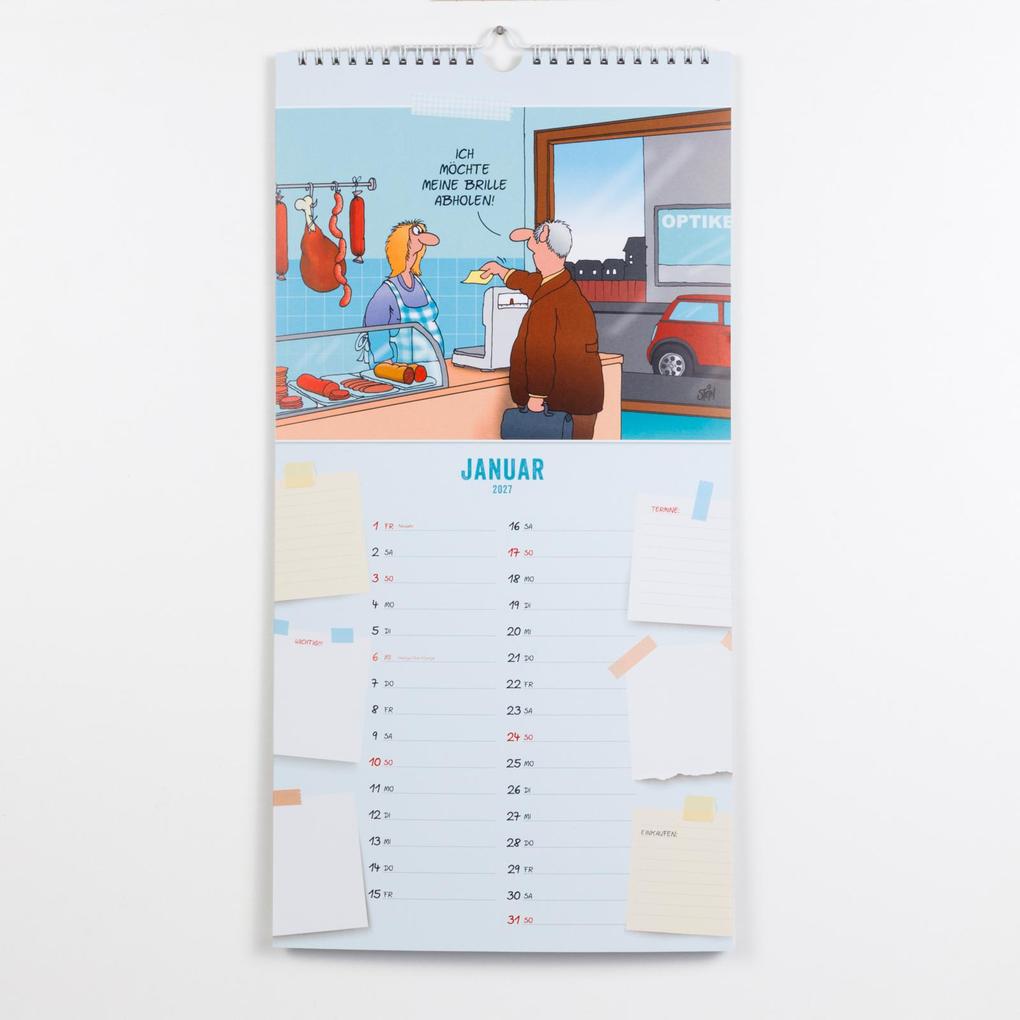 Weitere Ansicht: Uli Stein Küchenkalender 2027: Monatskalender für die Wand | Uli Stein