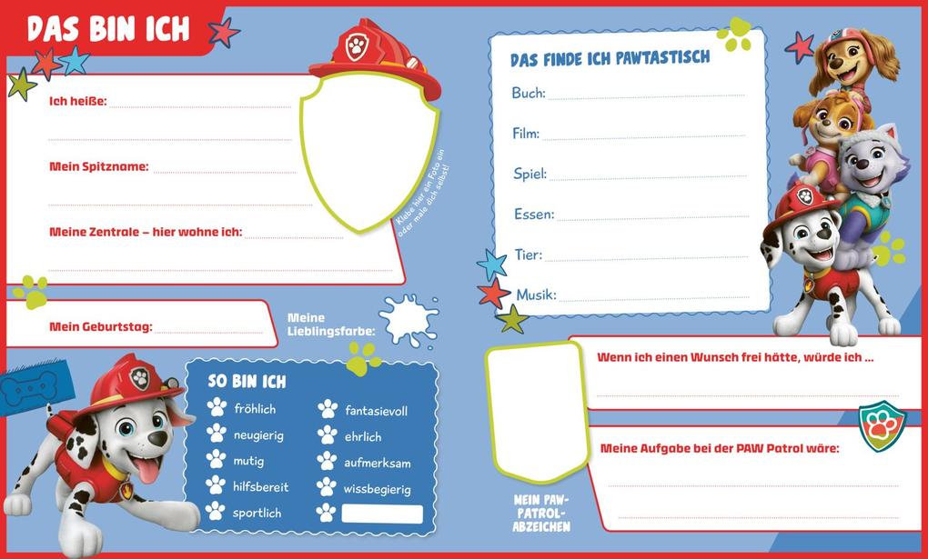 Weitere Ansicht: PAW Patrol Mitmachbuch: Mein Freundebuch