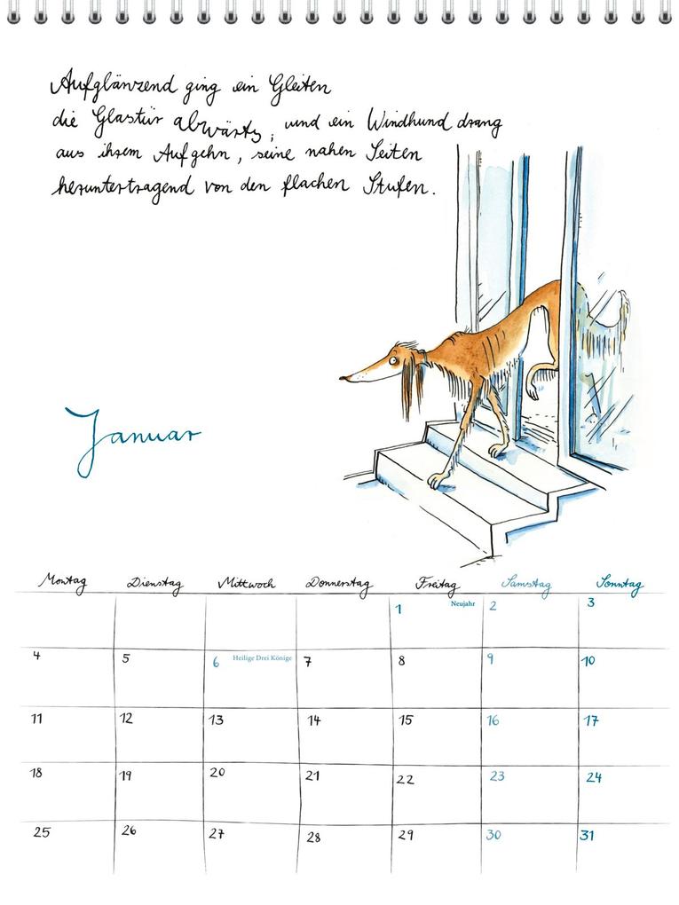 Weitere Ansicht: Rilke-Kalender 2027 - Wandkalender | Rainer Maria Rilke