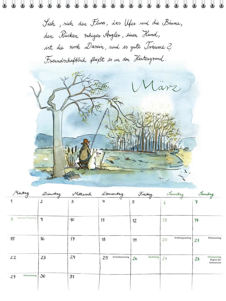 Weitere Ansicht: Rilke-Kalender 2027 - Wandkalender | Rainer Maria Rilke