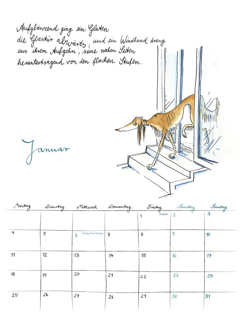 Weitere Ansicht: Rilke-Kalender 2027 - Wandkalender | Rainer Maria Rilke