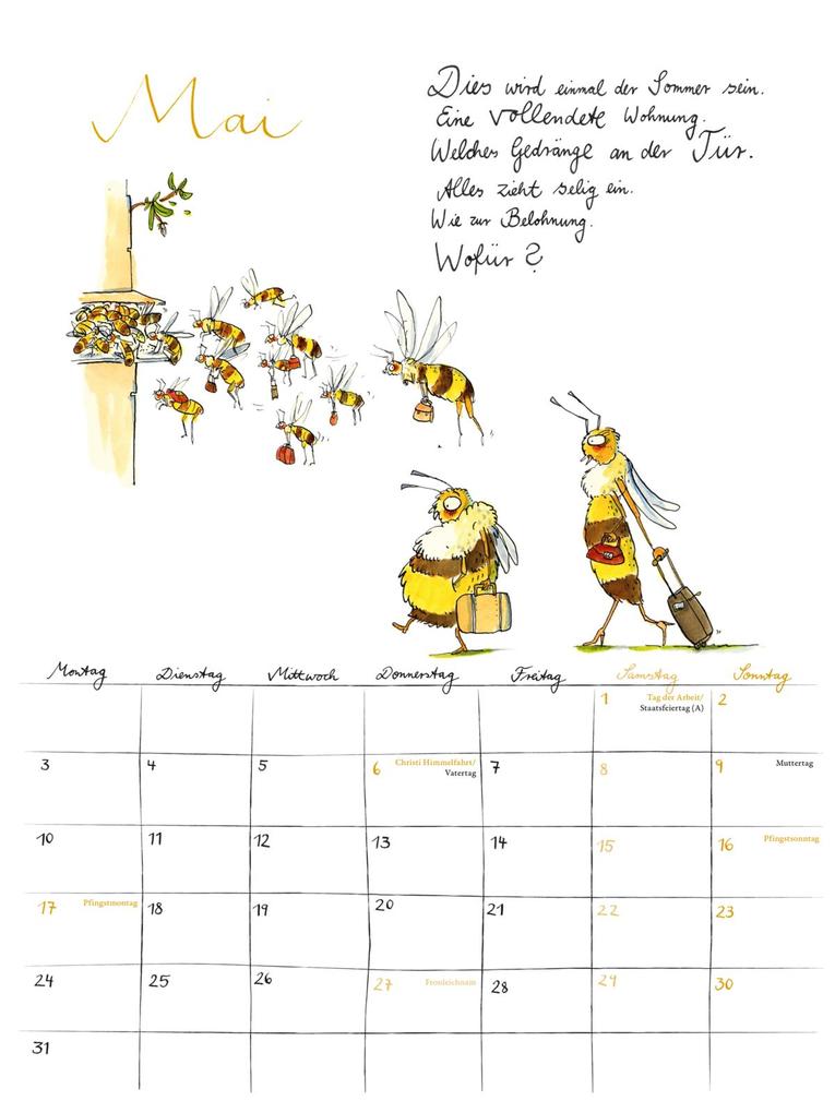 Weitere Ansicht: Rilke-Kalender 2027 - Wandkalender | Rainer Maria Rilke