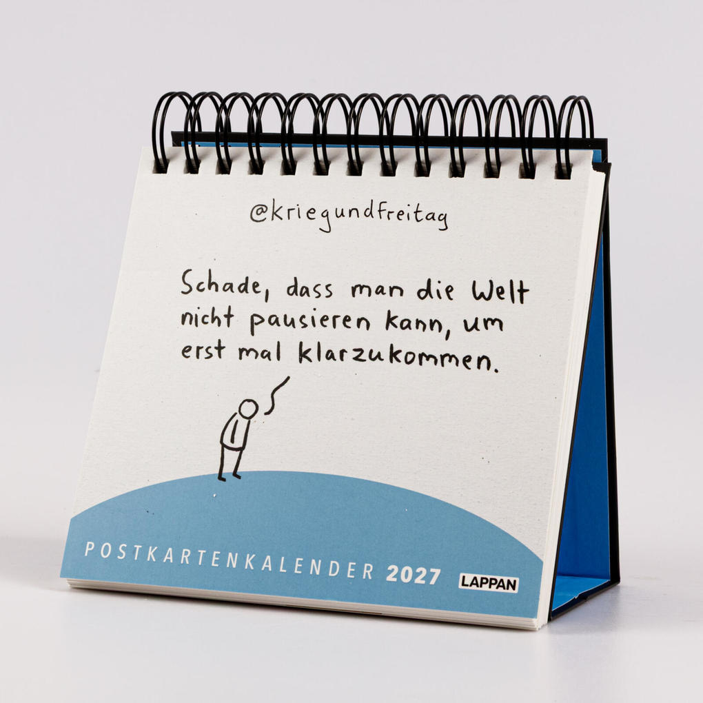 Weitere Ansicht: kriegundfreitag: Postkartenkalender 2027 | @kriegundfreitag