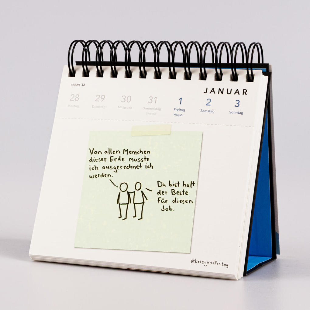 Weitere Ansicht: kriegundfreitag: Postkartenkalender 2027 | @kriegundfreitag