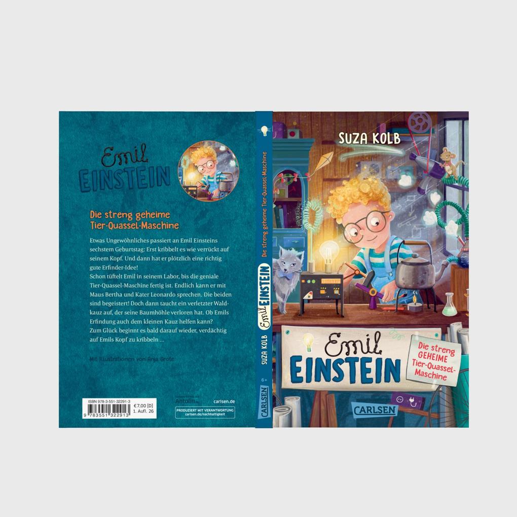 Weitere Ansicht: Emil Einstein 1: Die streng geheime Tier-Quassel-Maschine | Suza Kolb