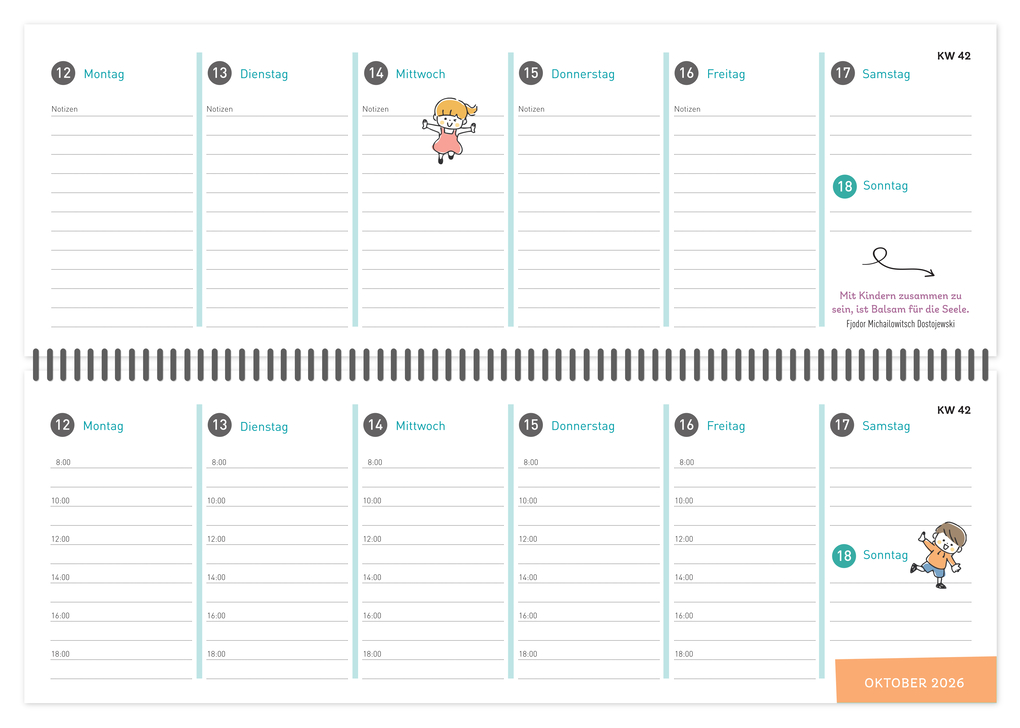 Weitere Ansicht: ErzieherInnen-Tischkalender 2026 / 2027