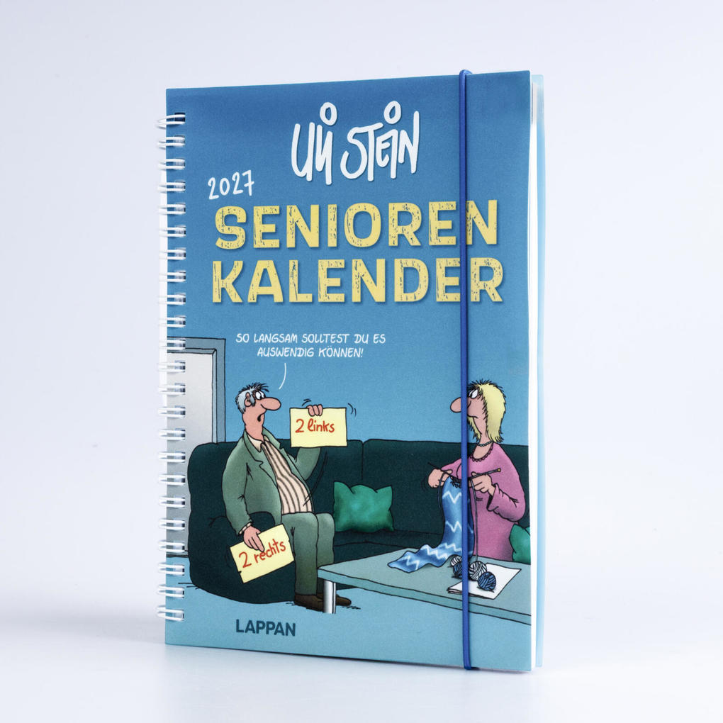 Weitere Ansicht: Uli Stein Senioren-Kalender 2027 mit Spiralbindung und Gummiband | Uli Stein