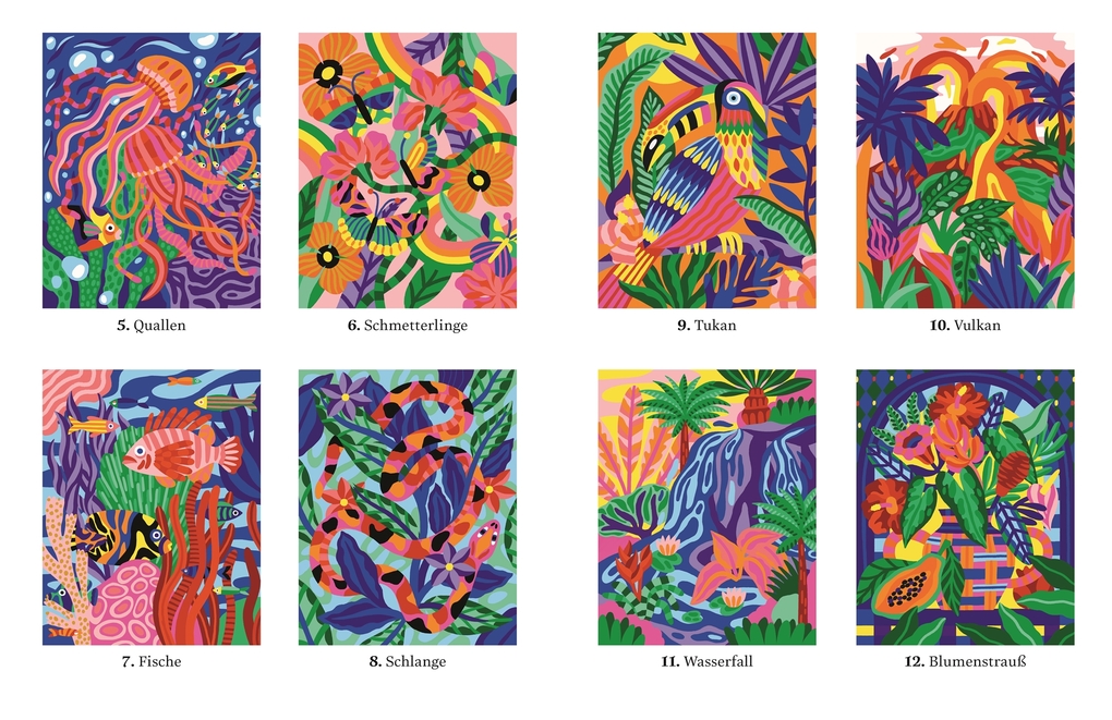 Weitere Ansicht: Ausmalen & Entspannen. In den Tropen