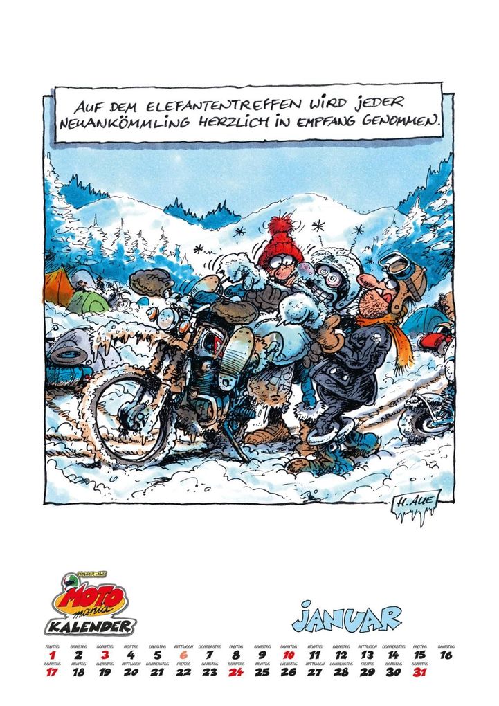 Weitere Ansicht: MOTOmania Kalender 2027: Monatskalender im Großformat | Holger Aue