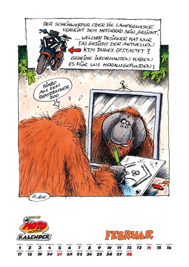 Weitere Ansicht: MOTOmania Kalender 2027: Monatskalender im Großformat | Holger Aue
