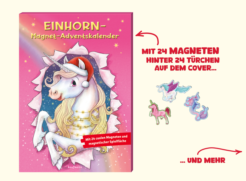 Weitere Ansicht: Einhorn-Magnet-Adventskalender | Sandra Ritzinger