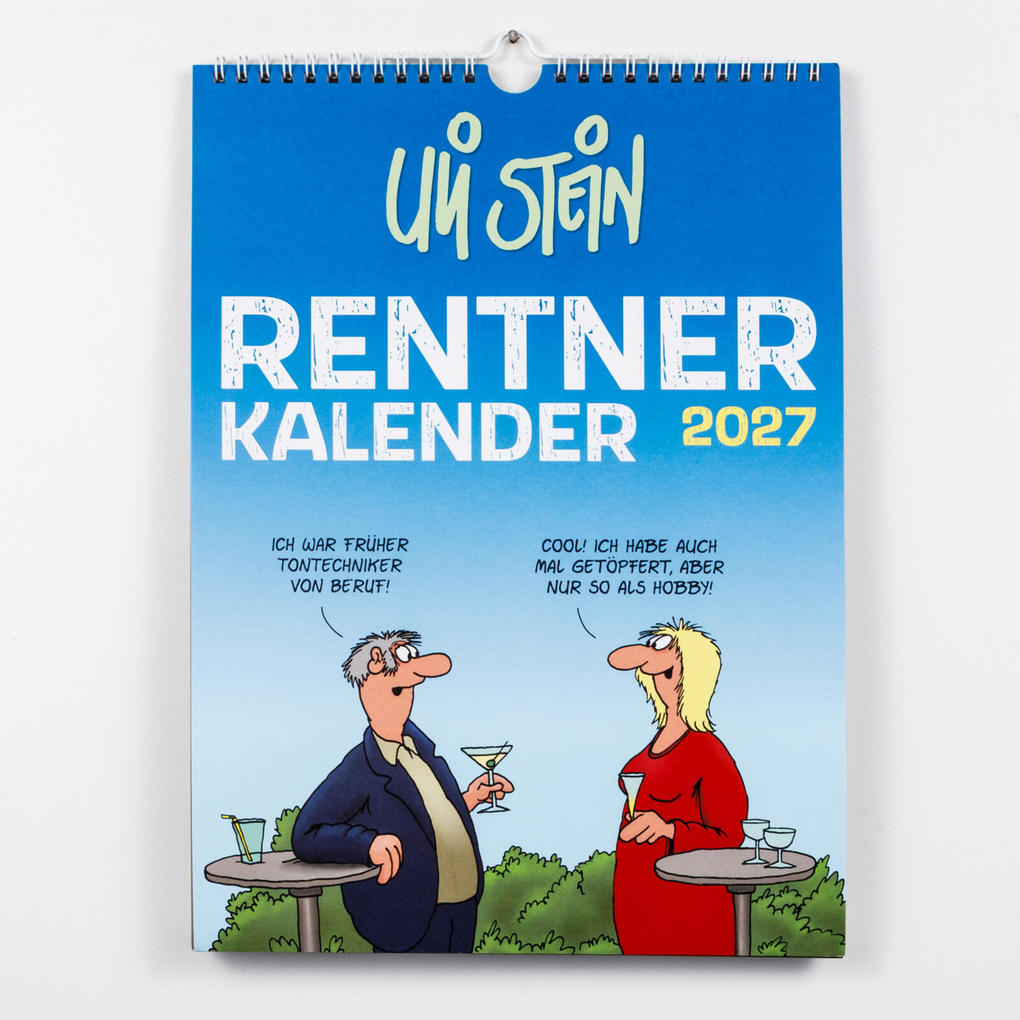 Weitere Ansicht: Uli Stein Rentnerkalender 2027: Monatskalender für die Wand | Uli Stein