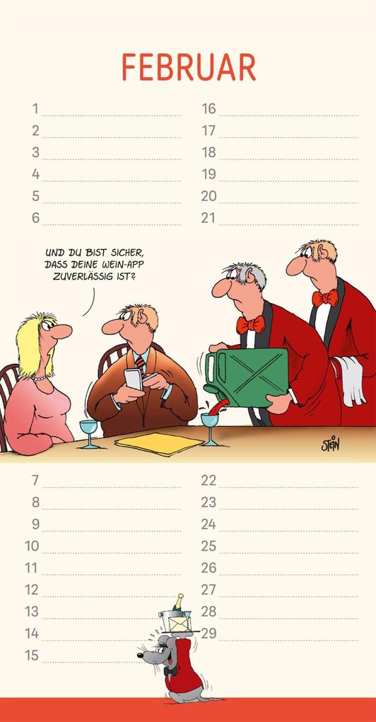 Weitere Ansicht: Uli Stein Geburtstagskalender 2027: Wandkalender | Uli Stein