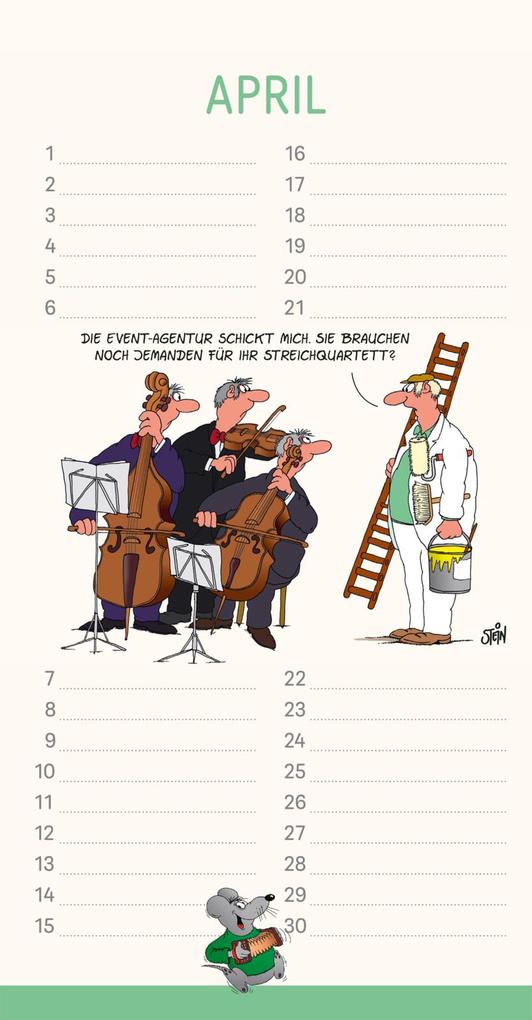 Weitere Ansicht: Uli Stein Geburtstagskalender 2027: Wandkalender | Uli Stein