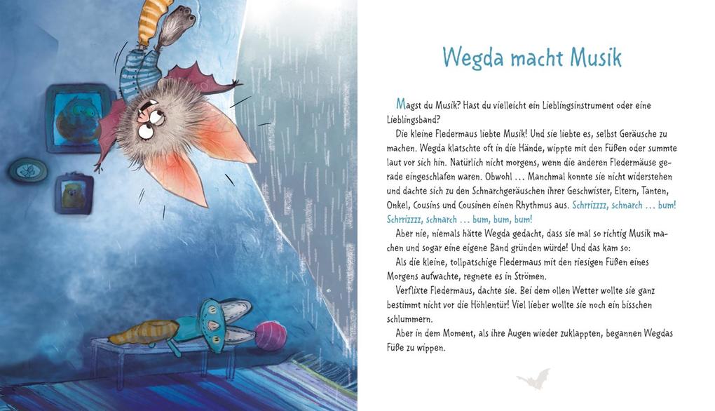 Weitere Ansicht: Die kleine Fledermaus Wegda: Wegda macht Musik | Nanna Neßhöver, Petra Eimer