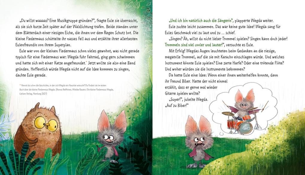 Weitere Ansicht: Die kleine Fledermaus Wegda: Wegda macht Musik | Nanna Neßhöver, Petra Eimer