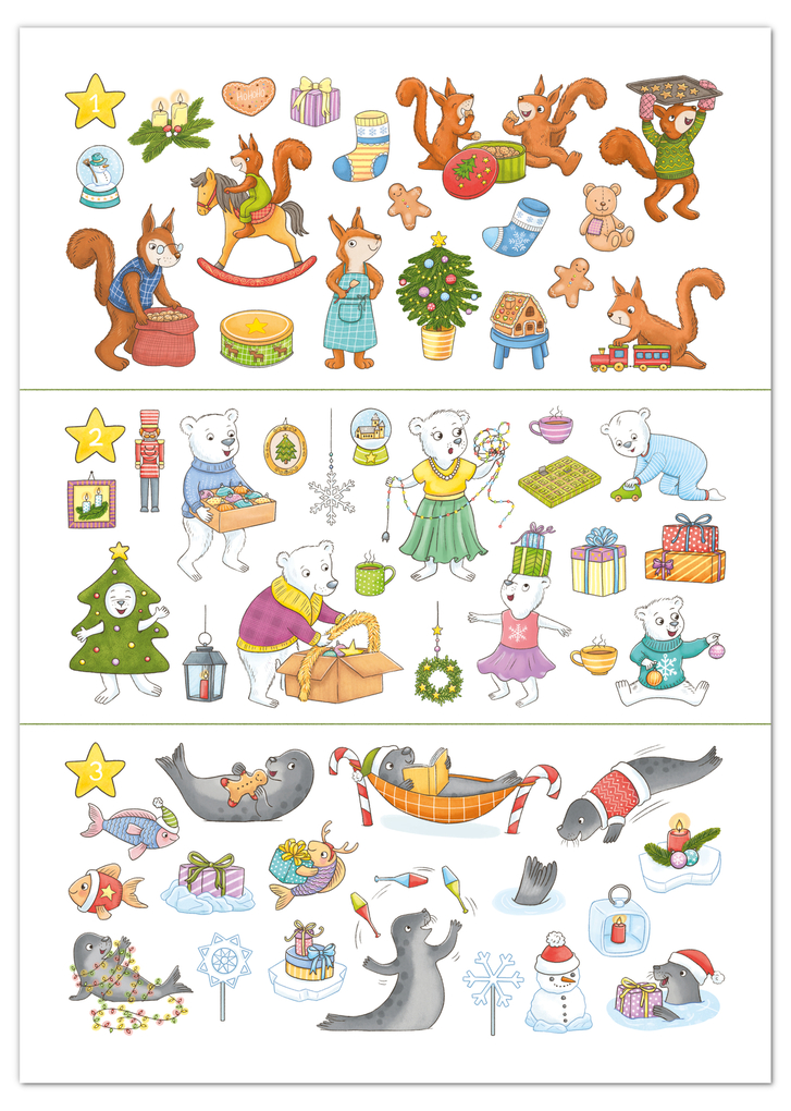 Weitere Ansicht: Mein Sticker-Adventskalender | Klara Kamlah