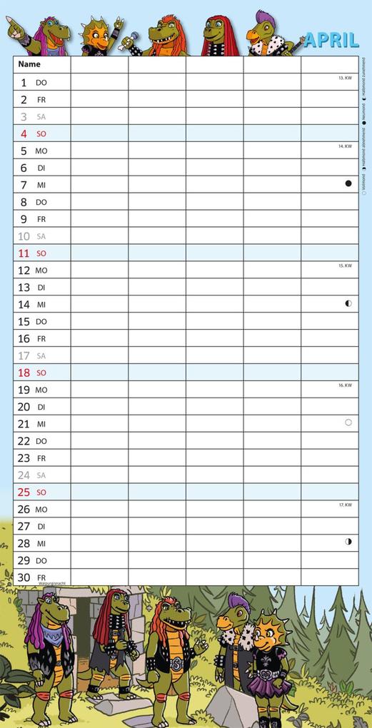 Weitere Ansicht: HeavySaurus Familienkalender 2027 | Adrian vom Baur
