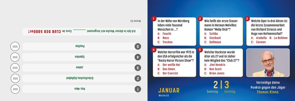 Weitere Ansicht: Gefragt Gejagt - Tagesabreißkalender 2027