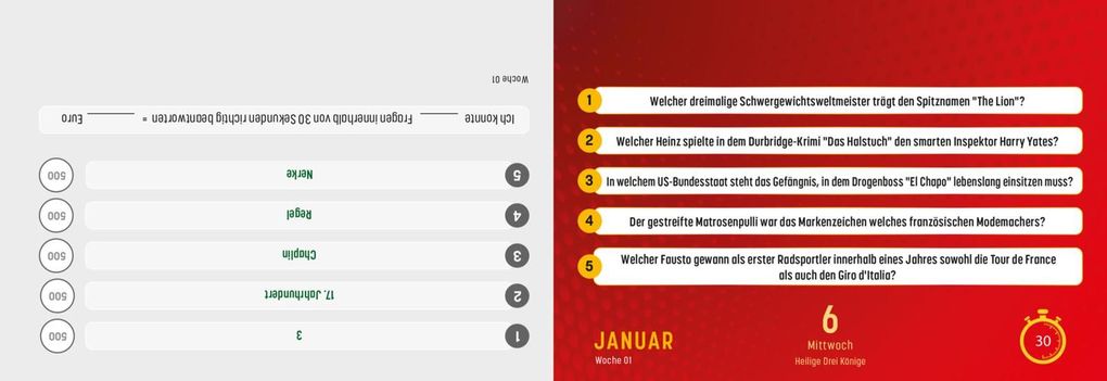 Weitere Ansicht: Gefragt Gejagt - Tagesabreißkalender 2027