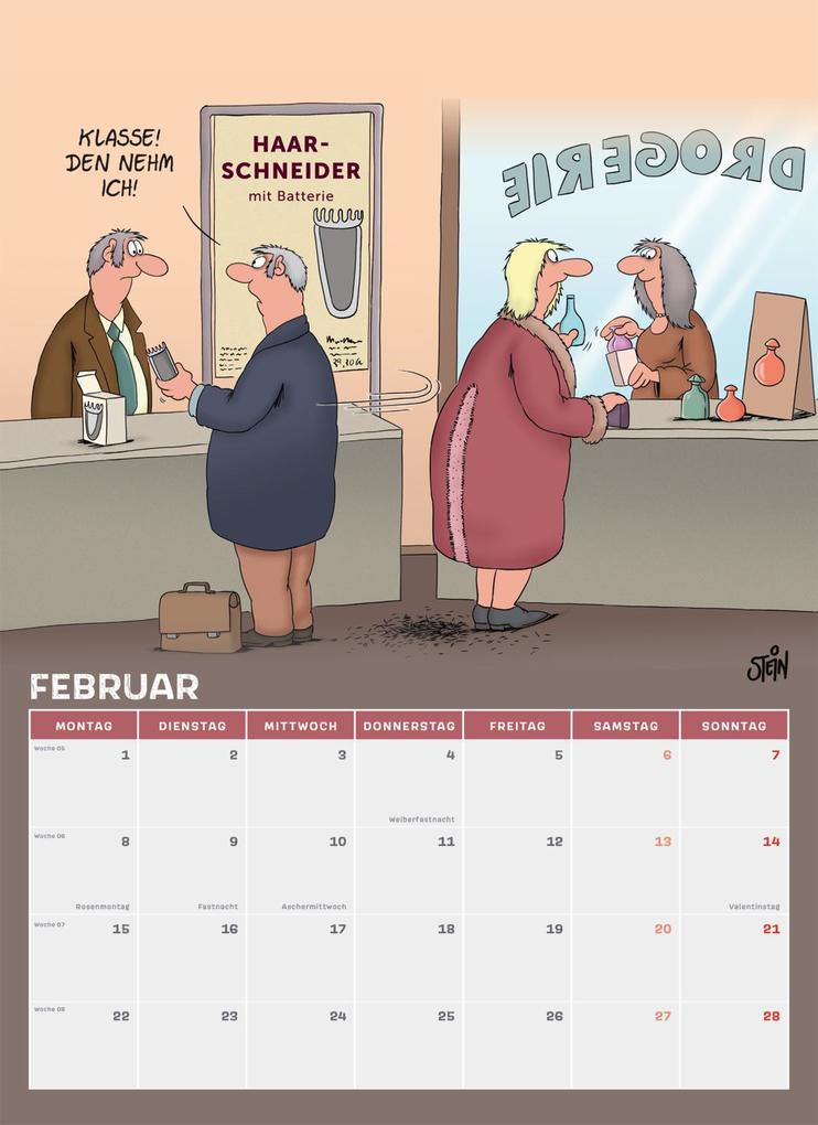 Weitere Ansicht: Uli Stein Männer Kalender 2027: Monatskalender für die Wand | Uli Stein