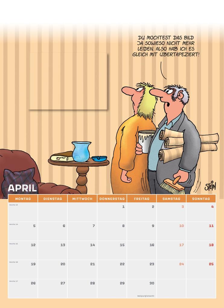 Weitere Ansicht: Uli Stein Männer Kalender 2027: Monatskalender für die Wand | Uli Stein