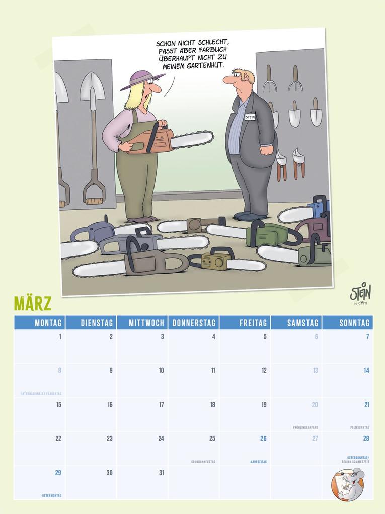 Weitere Ansicht: Viel Spaß im neuen Jahr 2027 mit Uli Stein by CheekYmouse: Monatsplaner mit komplett neuen Cartoons | Uli Stein