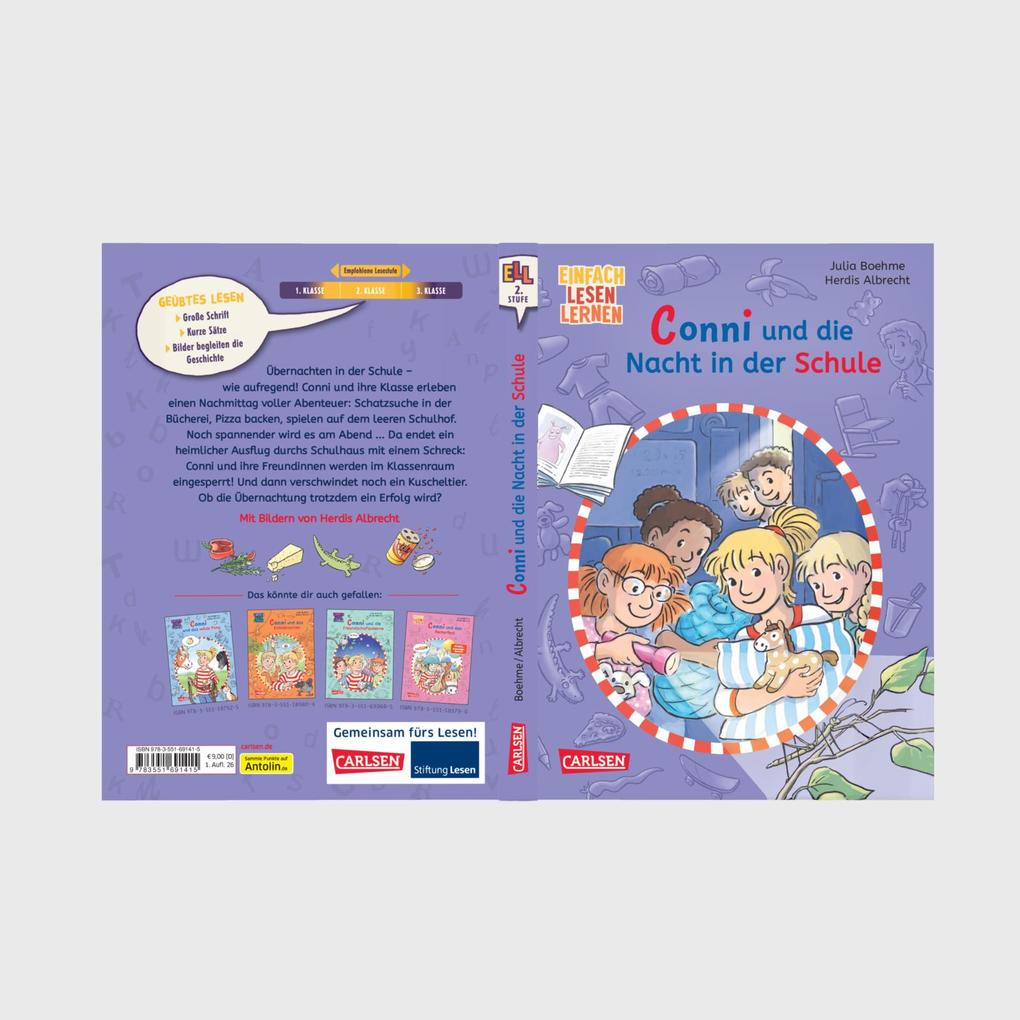 Weitere Ansicht: Lesen lernen mit Conni: Conni und die Nacht in der Schule | Julia Boehme