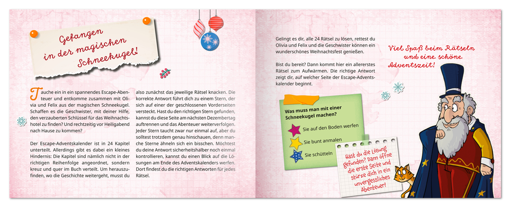 Weitere Ansicht: Gefangen im magischen Weihnachtshotel - Ein Escape-Adventskalender für Kids | Michael Hamannt