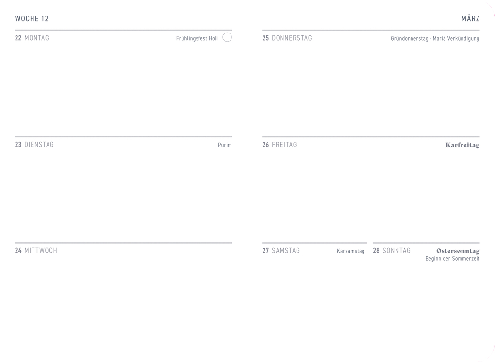 Weitere Ansicht: Wochenkalender 2027 - Yellow