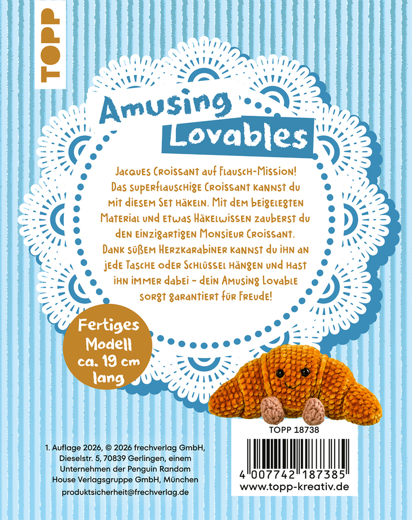 Weitere Ansicht: Amusing Lovables Häkelset Jacques Croissant | Melanie Czerny