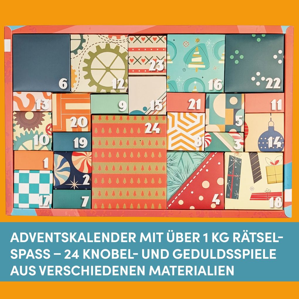 Weitere Ansicht: Der ultimative Knobelspiel-Adventskalender - Die besten IQ-Puzzles und Geduldsspiele für 24 Tage