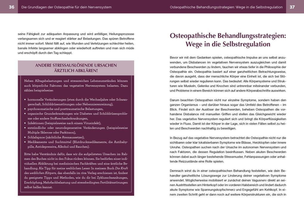 Weitere Ansicht: Osteopathie für zu Hause - Nervensystem | Friederike Reumann