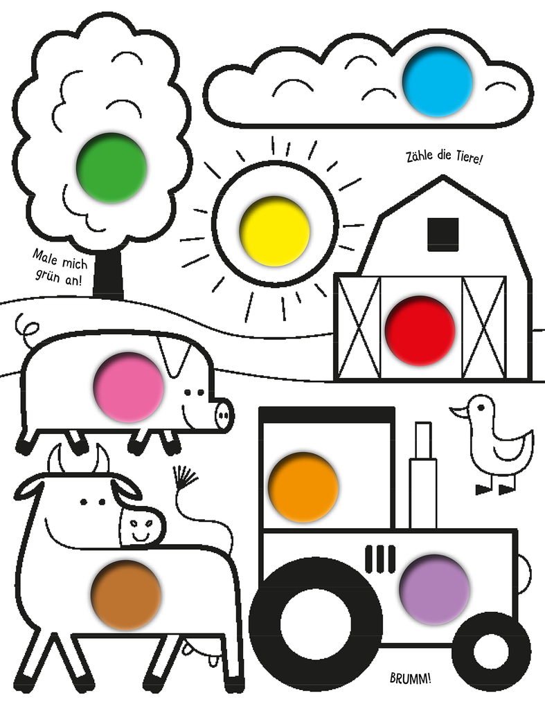 Weitere Ansicht: Mein erster Wasserfarben-Malblock - Tiere | Alena Razumova