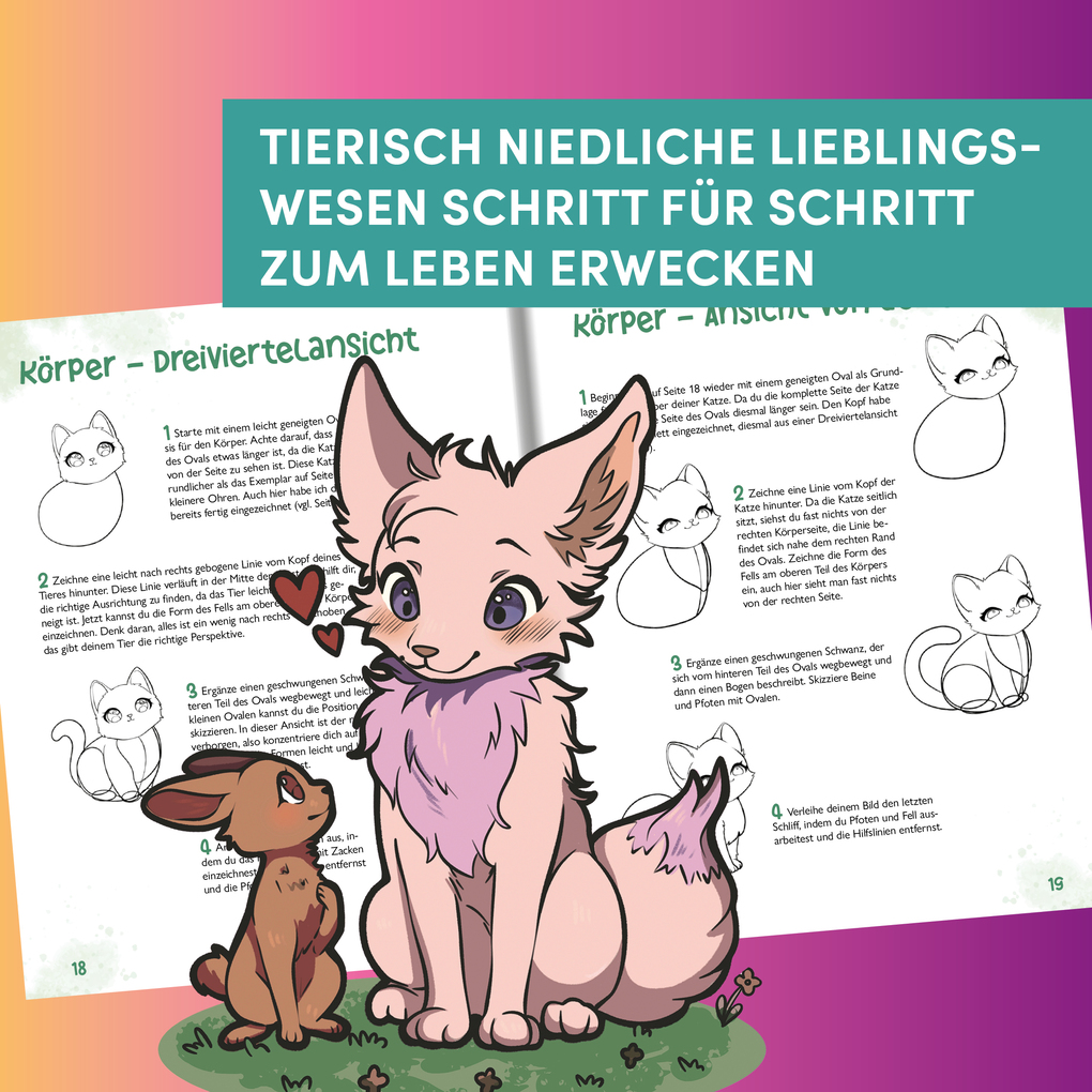 Weitere Ansicht: Niedliche Tiere zeichnen | Liliyth