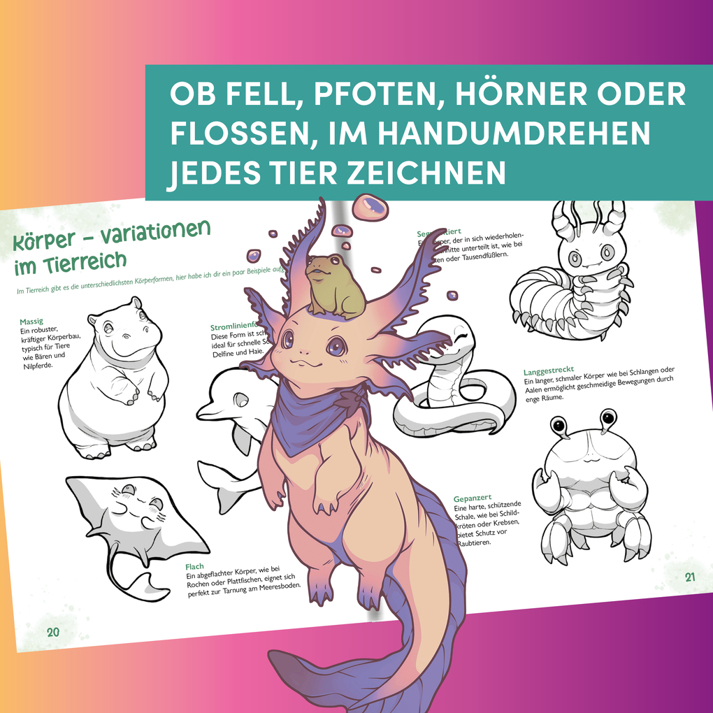 Weitere Ansicht: Niedliche Tiere zeichnen | Liliyth